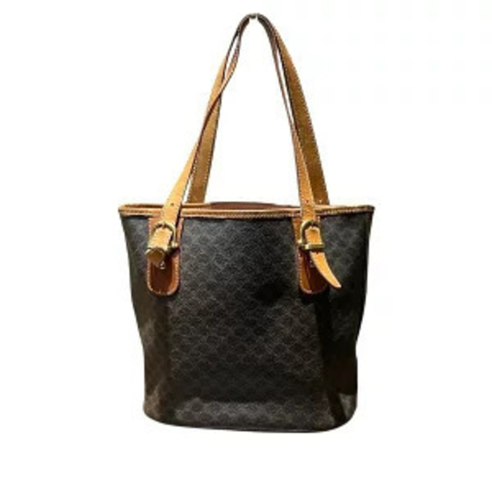 Celine handbag tote Macadam bag Brown